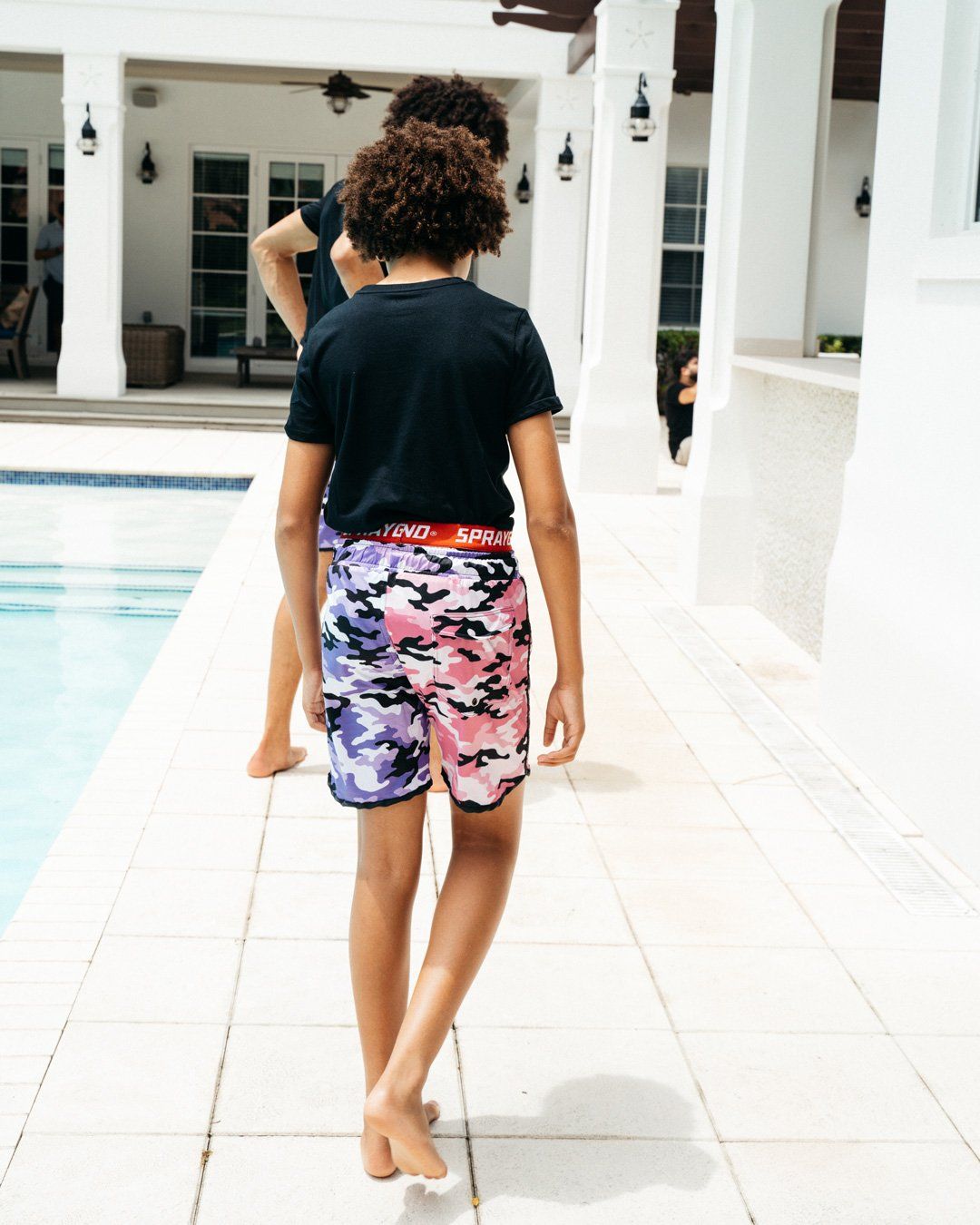 Limited Edition KIDS SPLIT CAMO SWIM TRUNKS