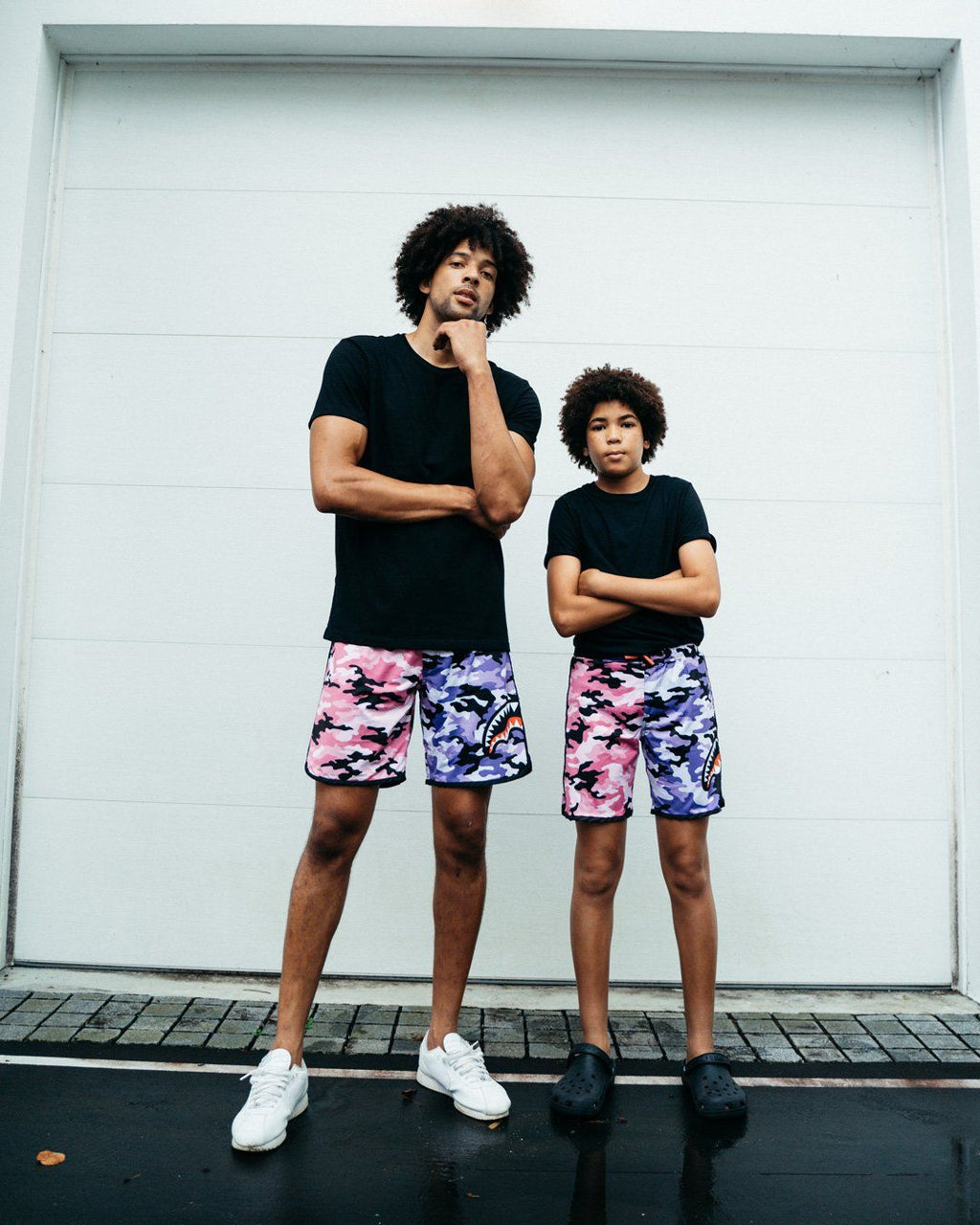 Limited Edition KIDS SPLIT CAMO SWIM TRUNKS