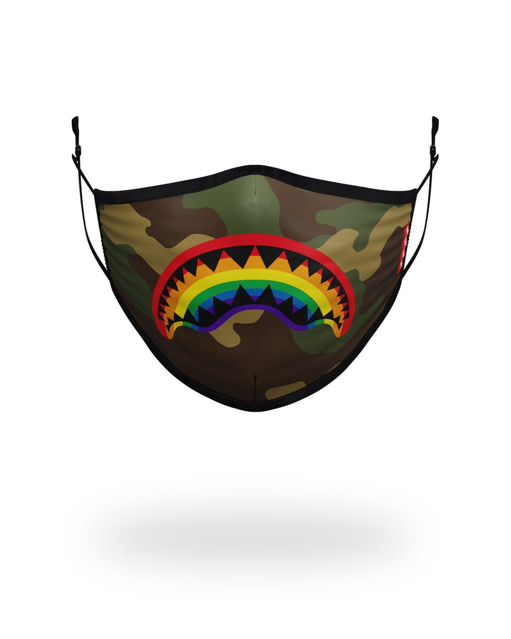 Limited Edition ADULT RAINBOW SHARK FORM FITTING FACE MASK