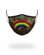 Limited Edition ADULT RAINBOW SHARK FORM FITTING FACE MASK