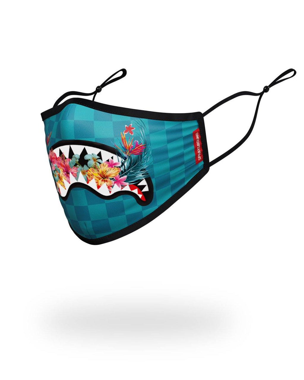 Limited Edition ADULT BLOSSOM SHARK FORM FITTING FACE MASK