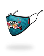 Limited Edition ADULT BLOSSOM SHARK FORM FITTING FACE MASK