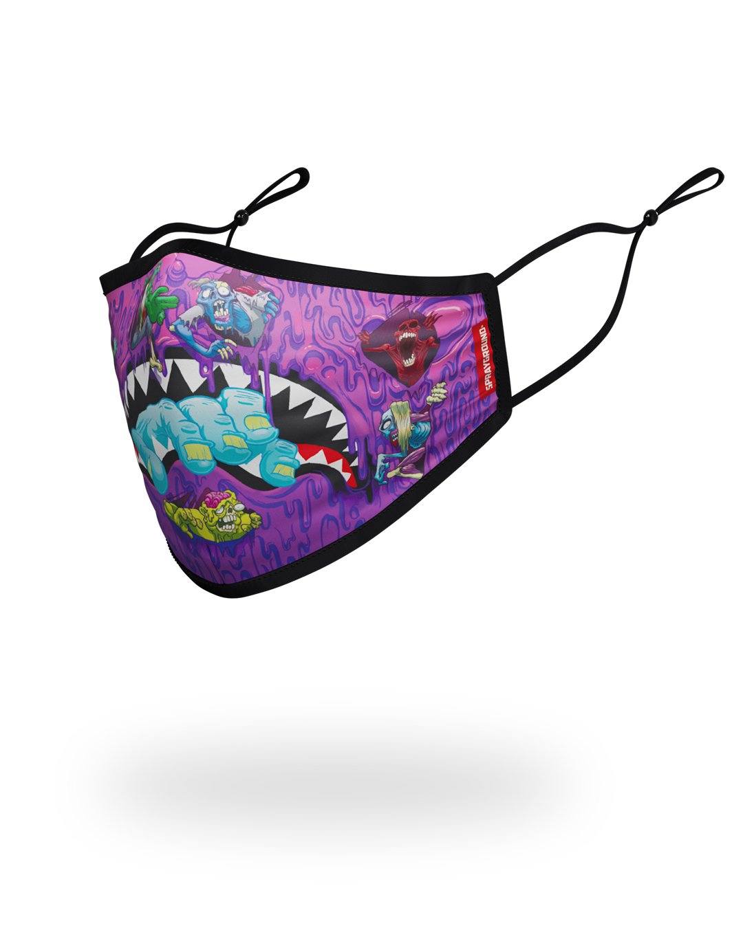 Limited Edition ADULT ZOMBIE SHARK FORM FITTING FACE MASK