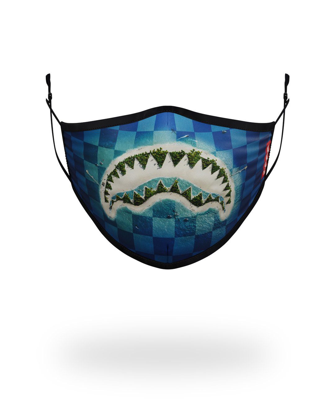 Limited Edition ADULT SHARK ISLAND FORM FITTING FACE MASK
