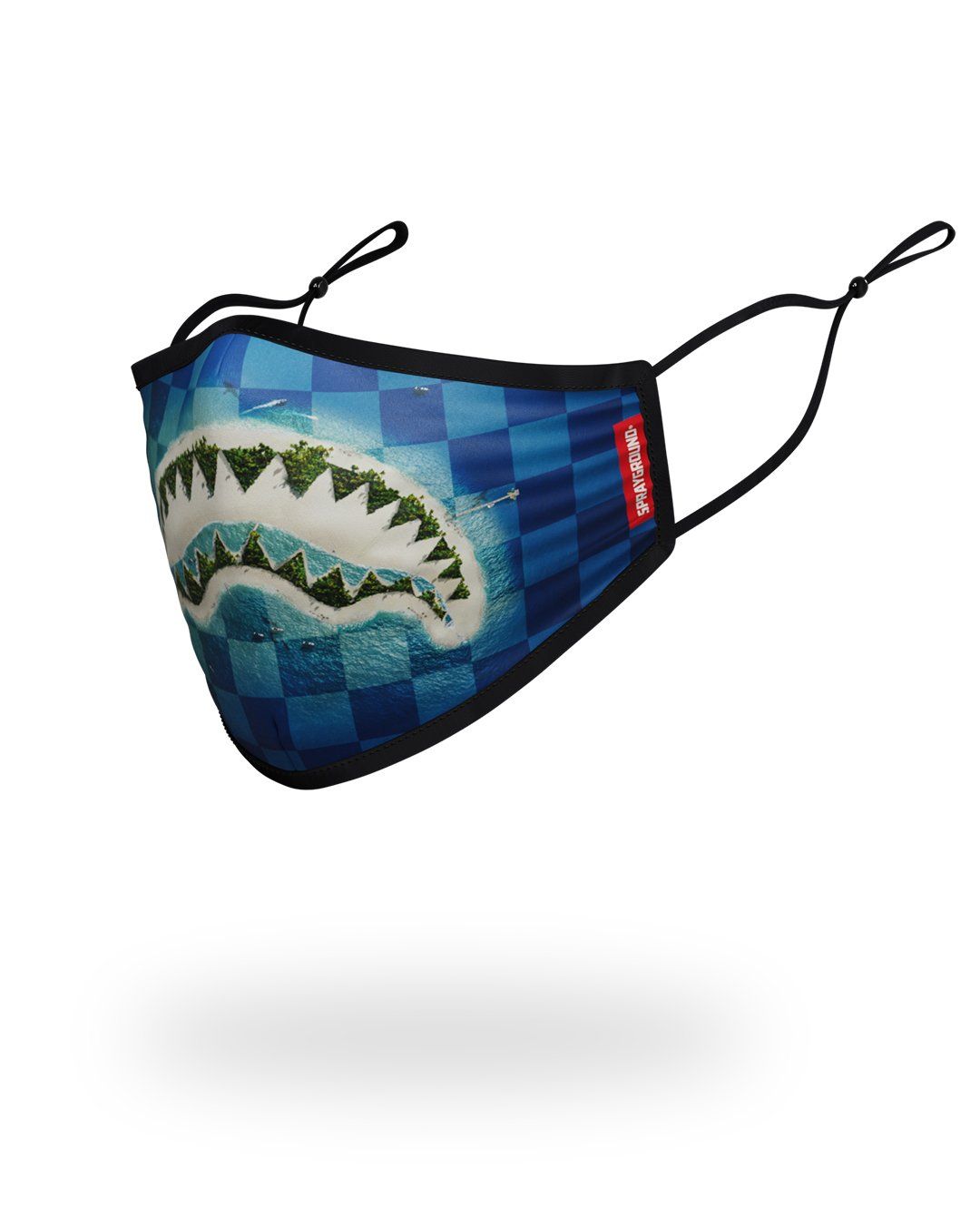 Limited Edition ADULT SHARK ISLAND FORM FITTING FACE MASK
