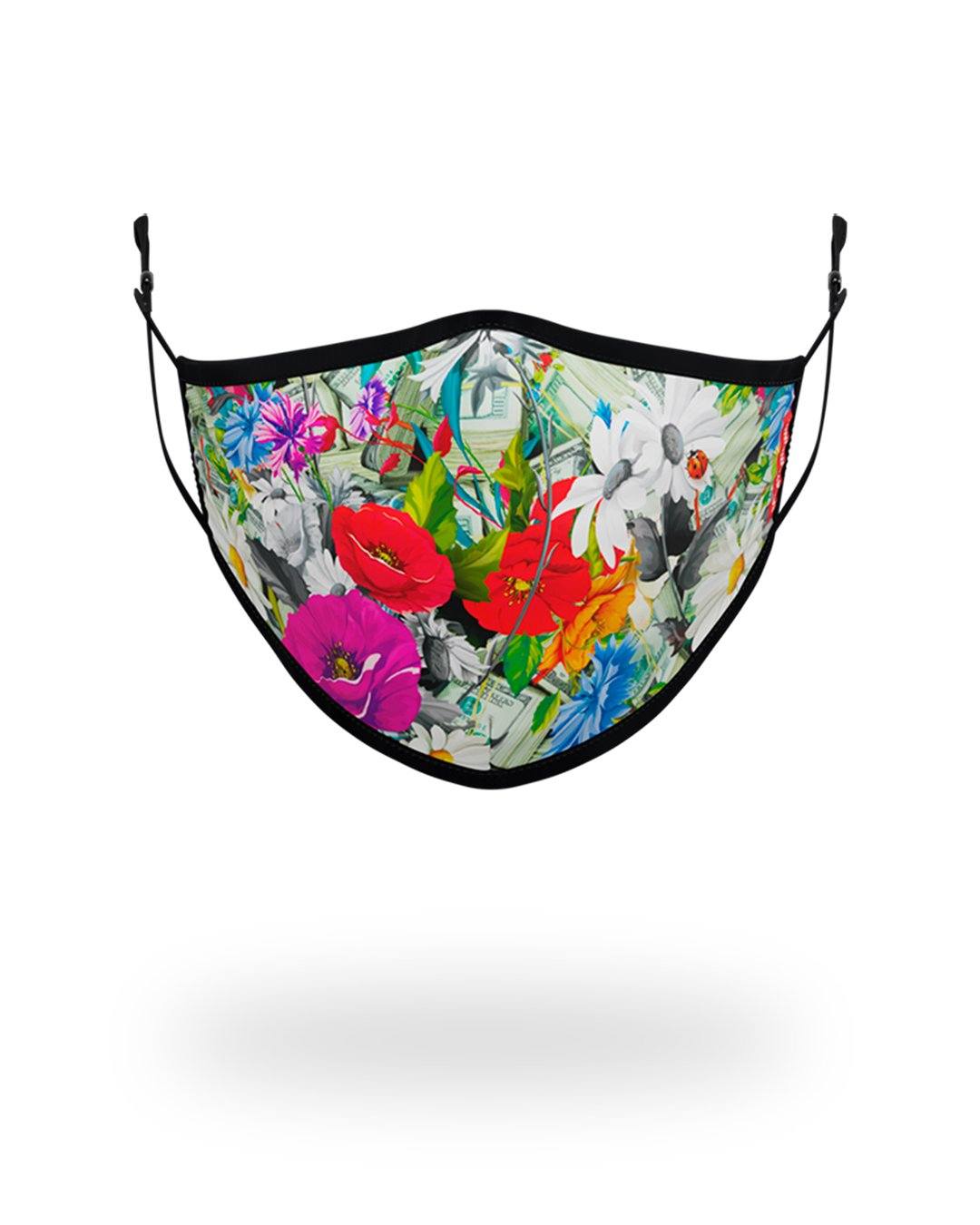 Limited Edition ADULT FLORAL MONEY FORM FITTING FACE MASK