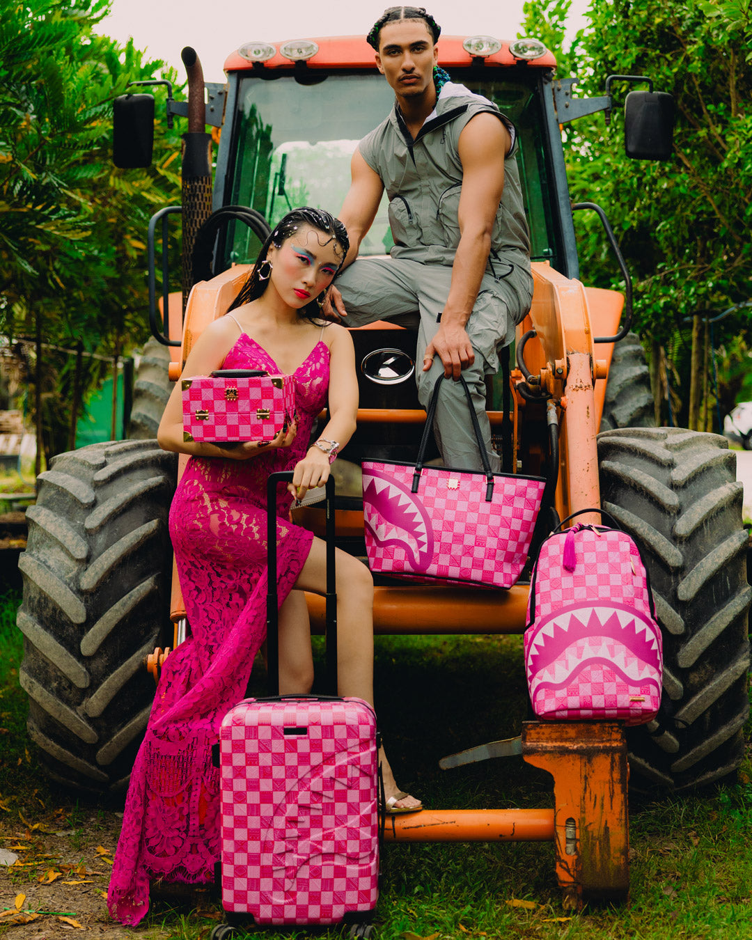 Limited Edition A.I. AFRICAN INTELLIGENCE THE SUNSET RESET CARRY ON LUGGAGE - SANDFLOWER COLLAB