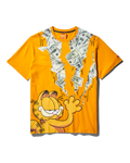 Limited Edition GARFIELD CAT STRATCH GRAPHIC T-SHIRT ORANGE