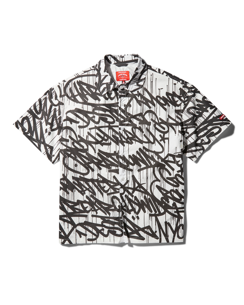 Limited Edition GRAFFITI SHORT SLEEVE BUTTON FRONT SHIRT