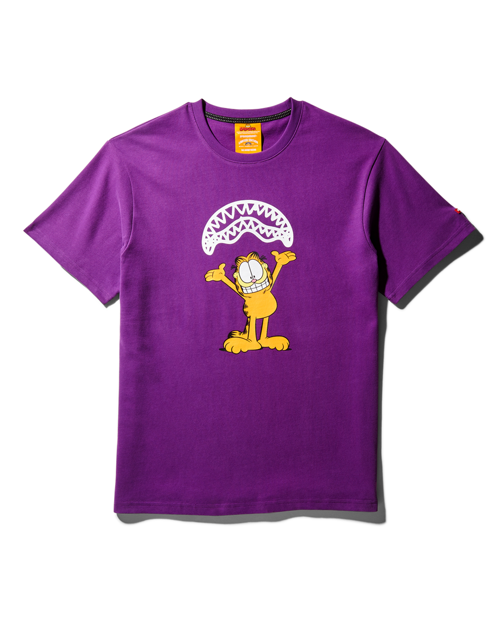 Limited Edition GARFIELD SHARKMOUTH GRAPHIC T-SHIRT PURPLE
