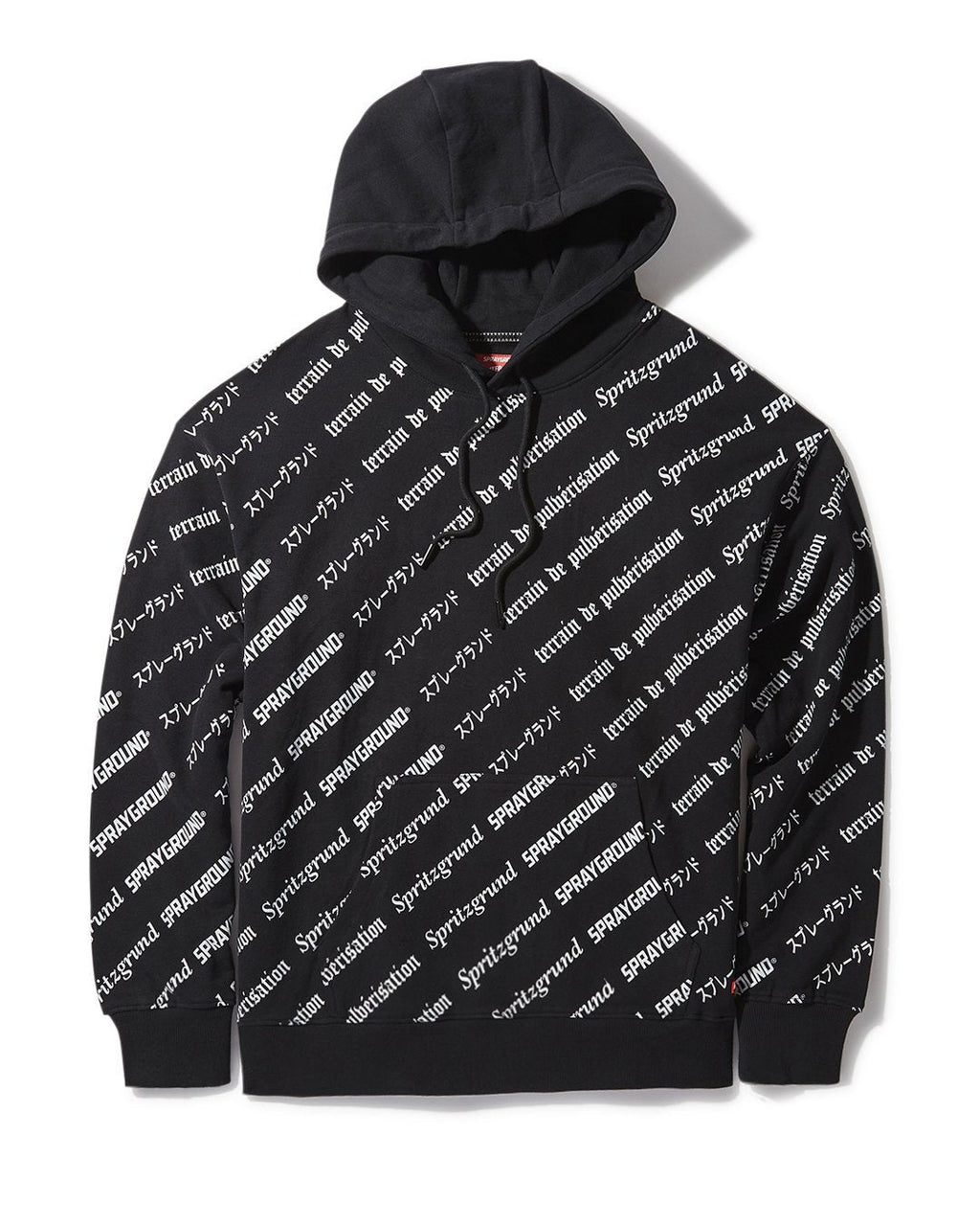 Limited Edition SG LOGO REPEAT HOODIE PULLOVER BLACK