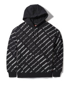 Limited Edition SG LOGO REPEAT HOODIE PULLOVER BLACK