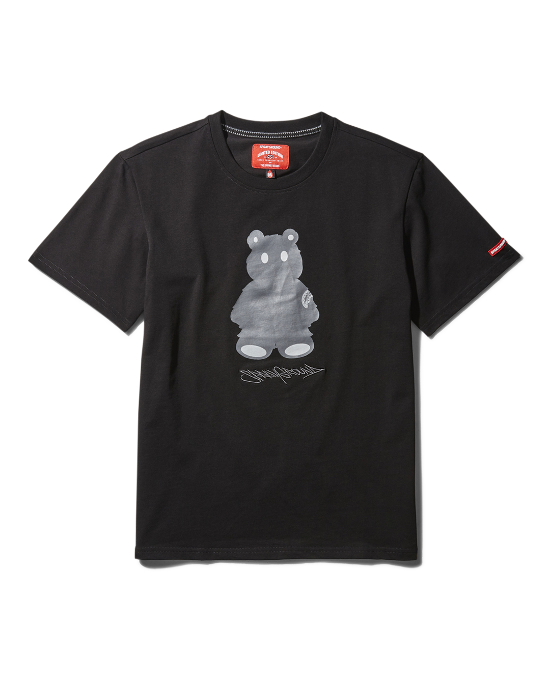 Limited Edition SHORT SLEEVE GRAPHIC MONEY BEAR T-SHIRT BLACK