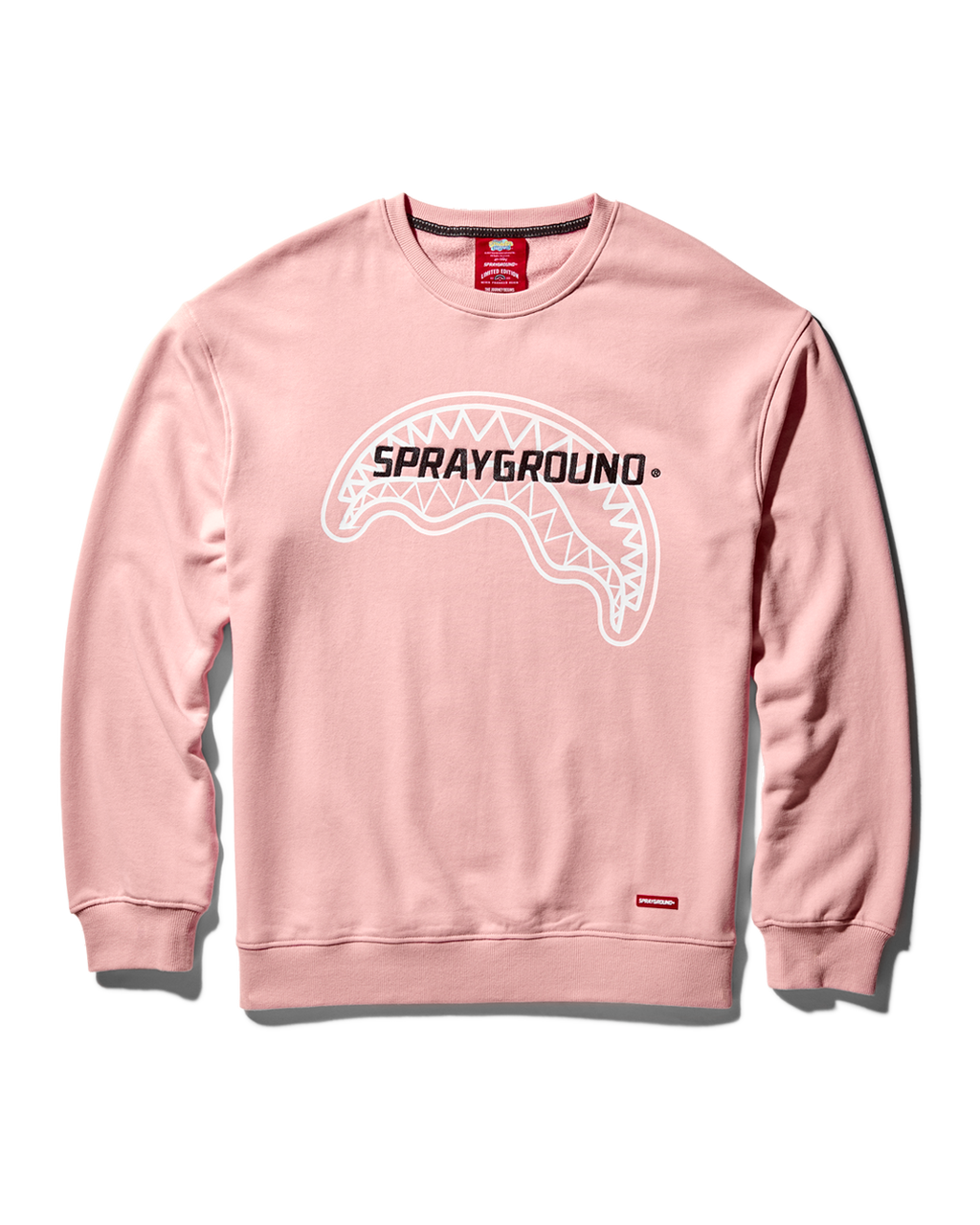 Limited Edition SPRAYGROUND PULLOVER CREW NECK SWEATSHIRT PINK