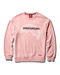 Limited Edition SPRAYGROUND PULLOVER CREW NECK SWEATSHIRT PINK