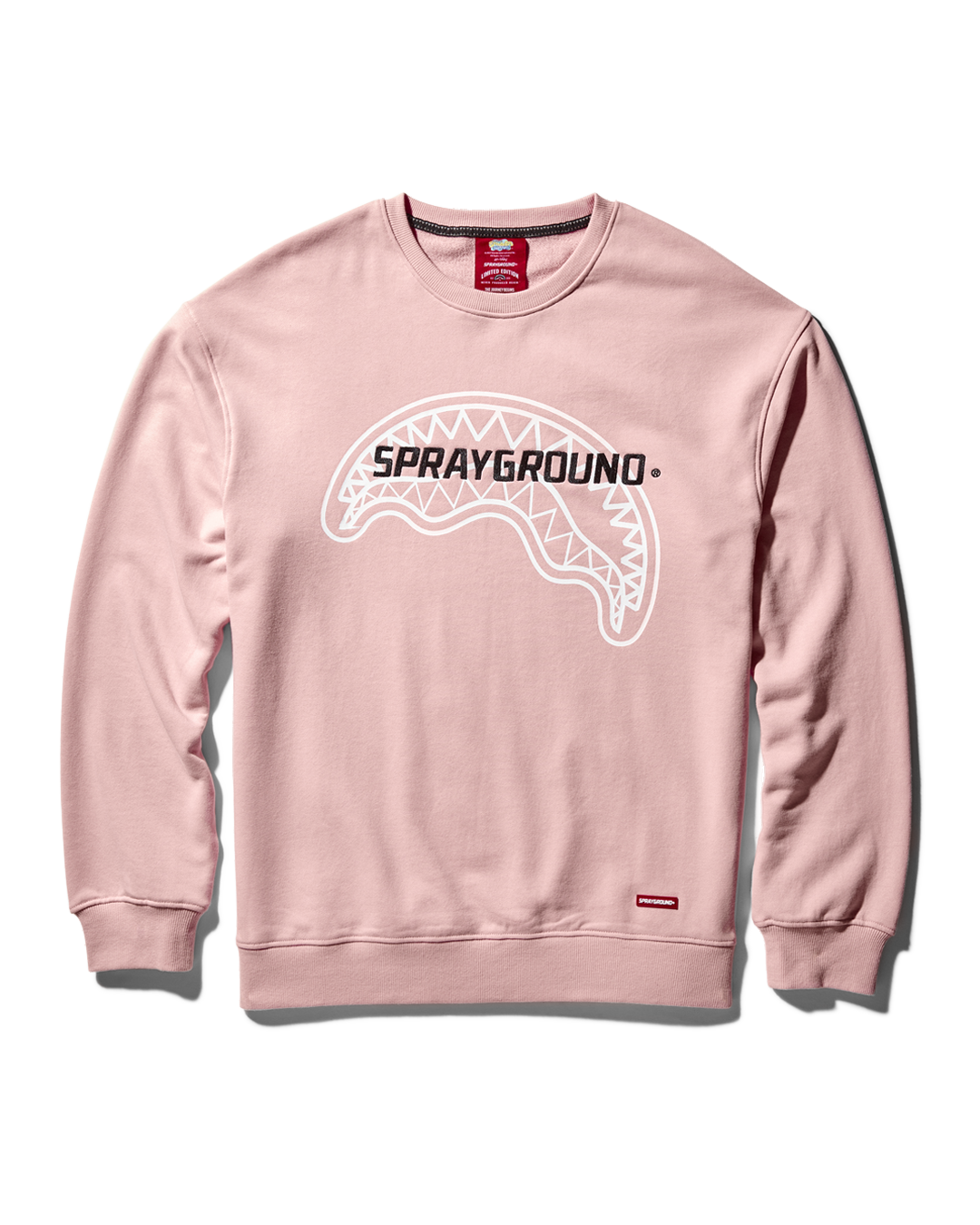 Limited Edition SPRAYGROUND PULLOVER CREW NECK SWEATSHIRT PINK