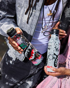Limited Edition DOODLE CHECK SPLIT WATER BOTTLE