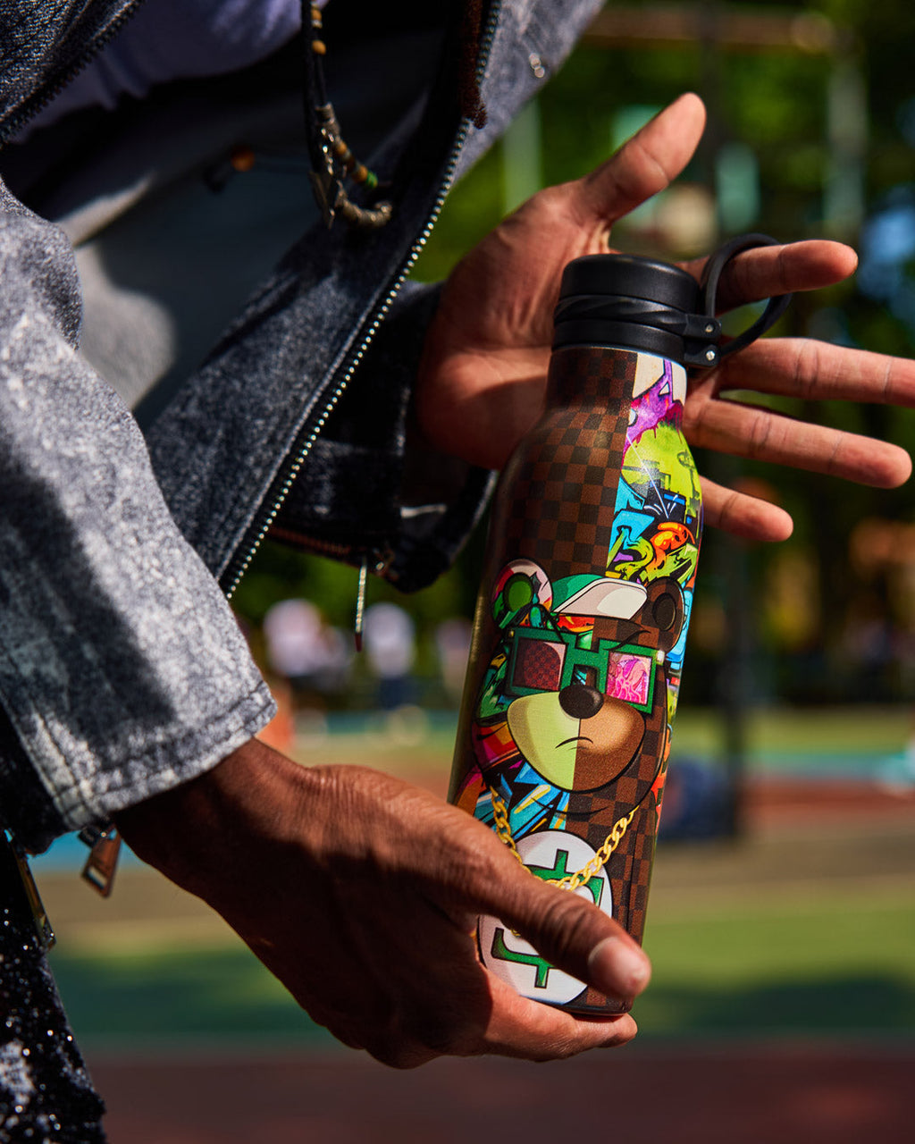 Limited Edition MONEYBEAR SPLIT CHECK WATER BOTTLE