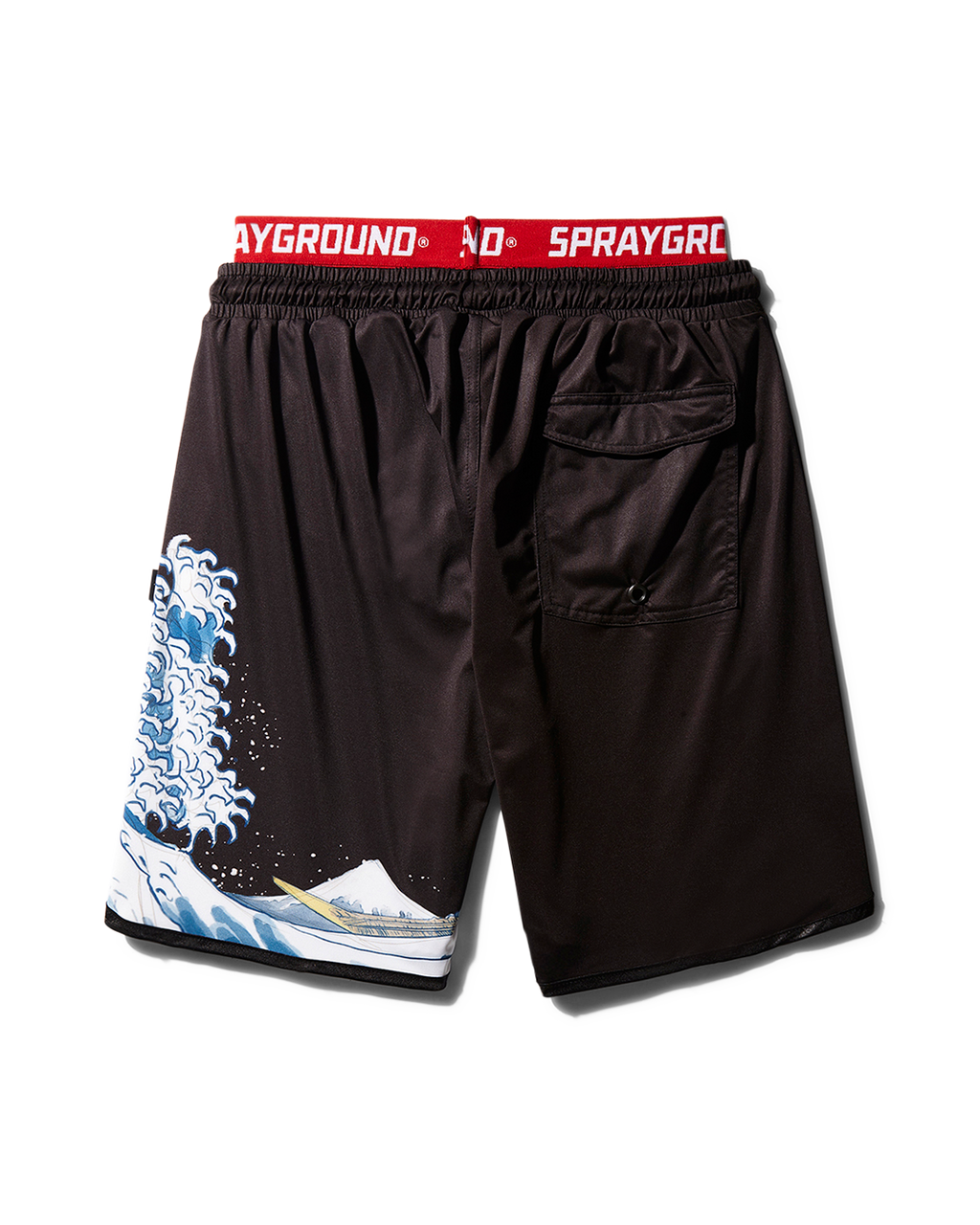 Limited Edition DRAGON WAVE CORTO SWIM TRUNKS BLACK