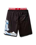 Limited Edition DRAGON WAVE CORTO SWIM TRUNKS BLACK