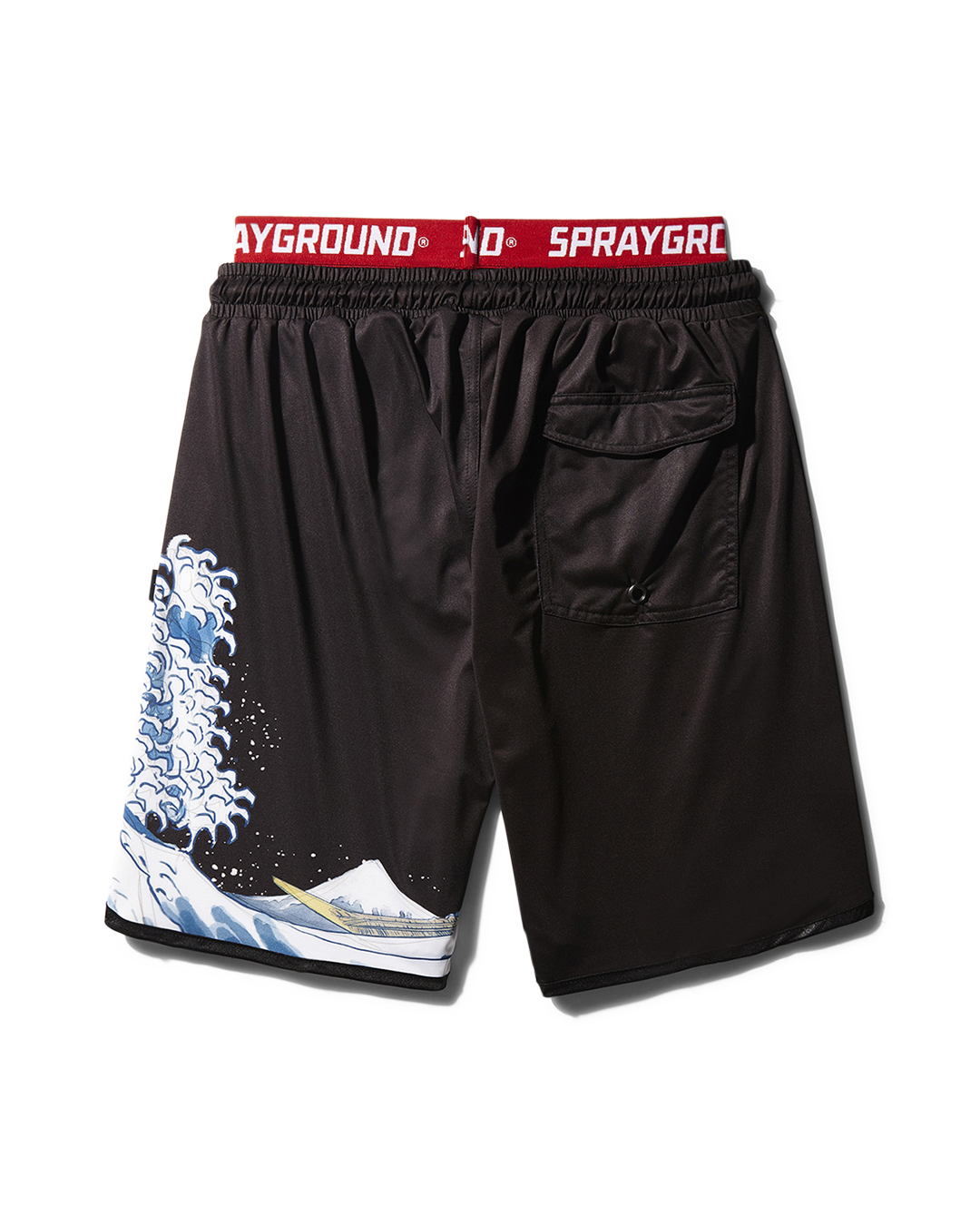 Limited Edition DRAGON WAVE CORTO SWIM TRUNKS BLACK