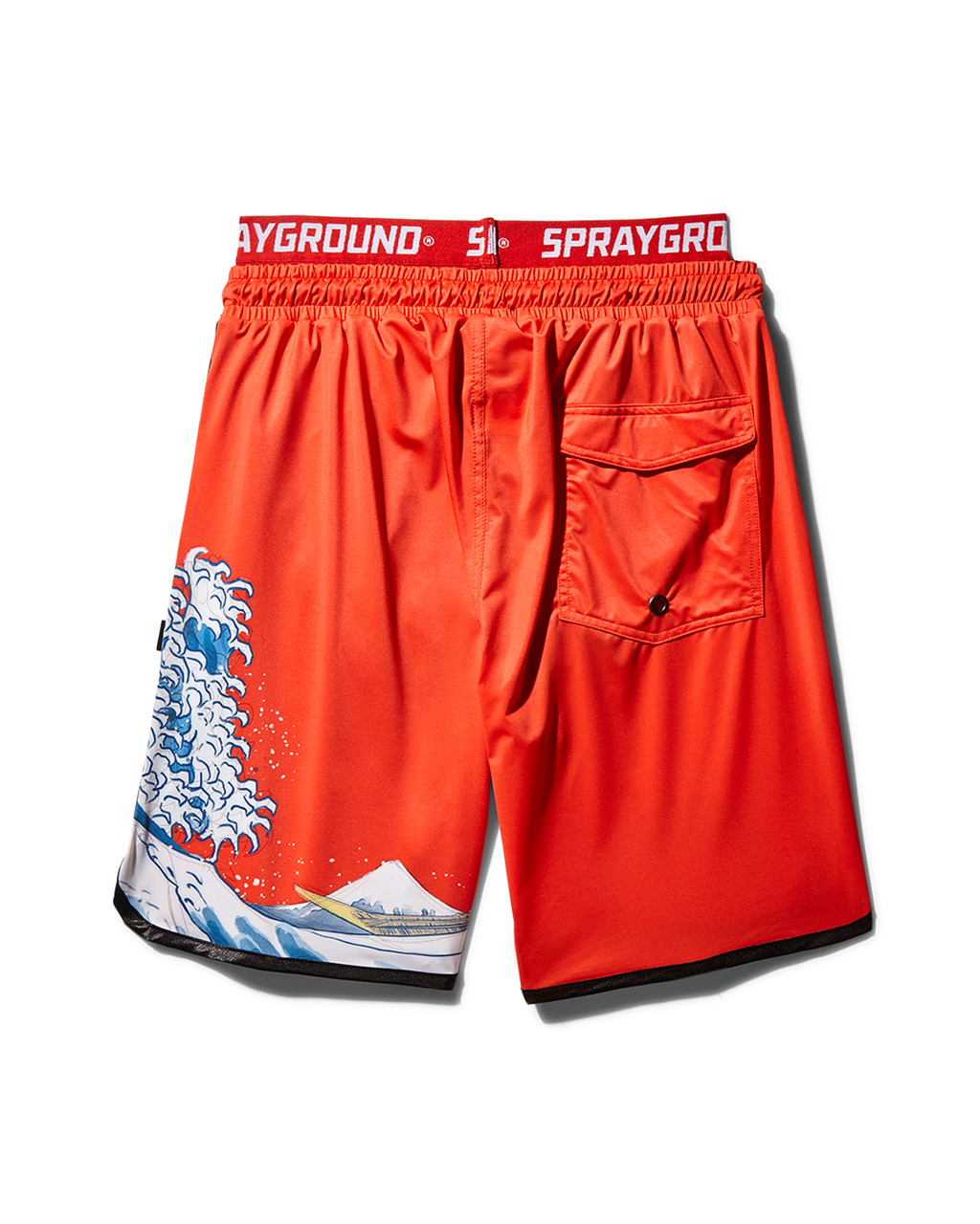 Limited Edition JAPAN WAVE CORTO SWIM TRUNKS RED