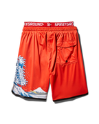 Limited Edition JAPAN WAVE CORTO SWIM TRUNKS RED