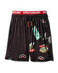 Limited Edition PATCH ALL-IN CORTO SWIM TRUNKS BLACK