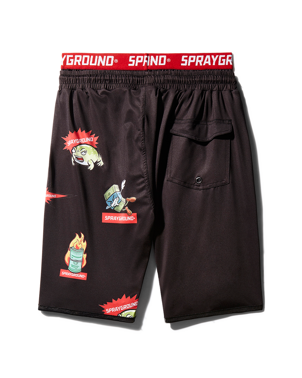 Limited Edition PATCH ALL-IN CORTO SWIM TRUNKS BLACK
