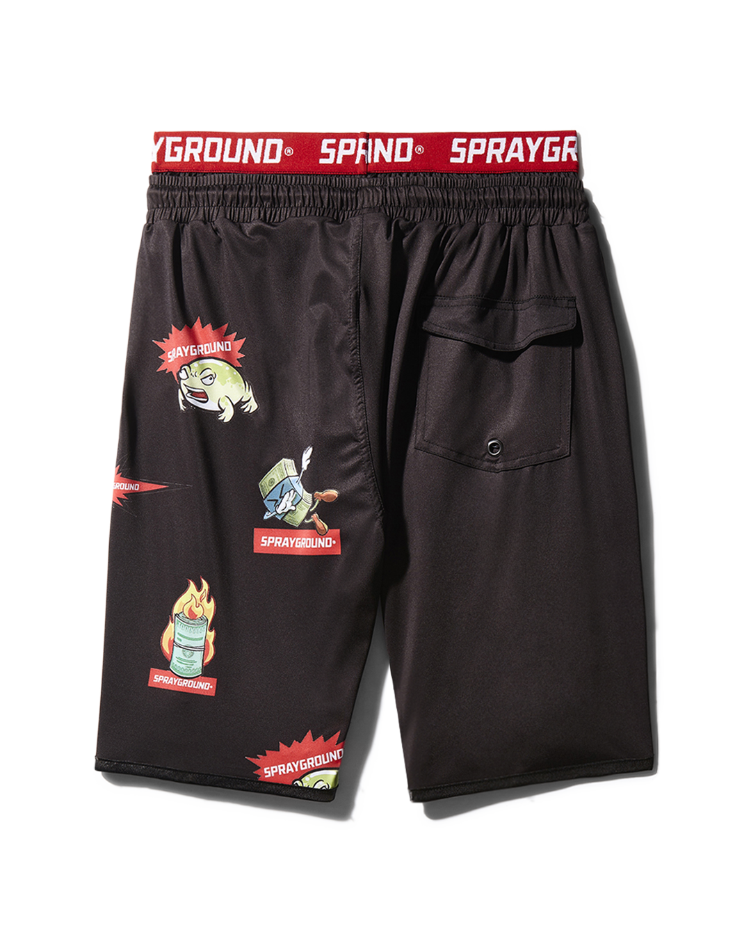 Limited Edition PATCH ALL-IN CORTO SWIM TRUNKS BLACK