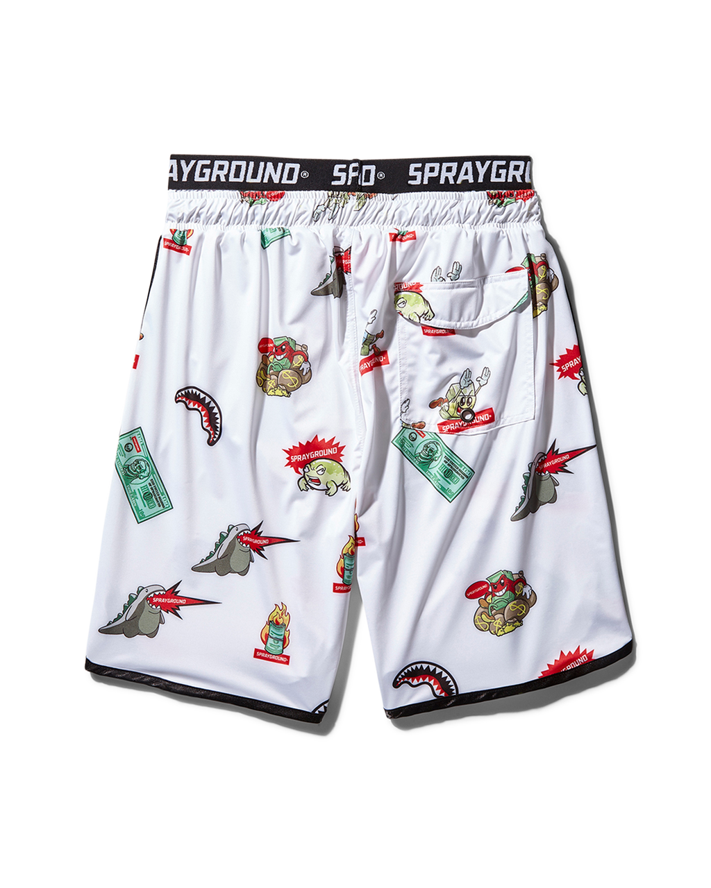 Limited Edition PATCH ALL-IN CORTO SWIM TRUNKS WHITE
