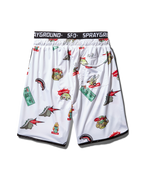 Limited Edition PATCH ALL-IN CORTO SWIM TRUNKS WHITE