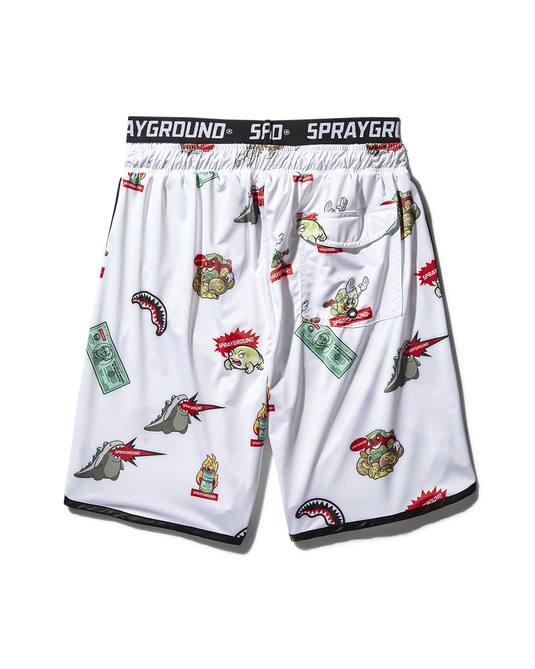 Limited Edition PATCH ALL-IN CORTO SWIM TRUNKS WHITE