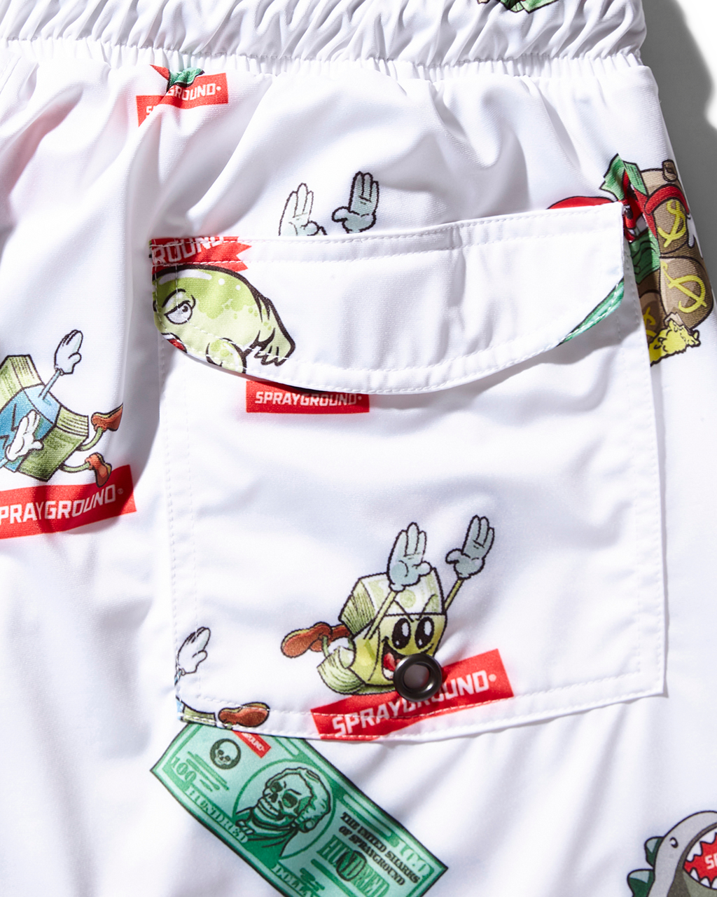 Limited Edition PATCH ALL-IN CORTO SWIM TRUNKS WHITE