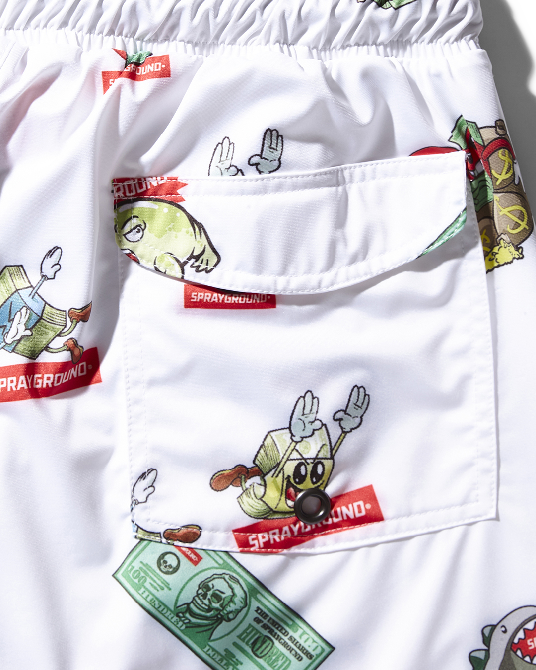 Limited Edition PATCH ALL-IN CORTO SWIM TRUNKS WHITE