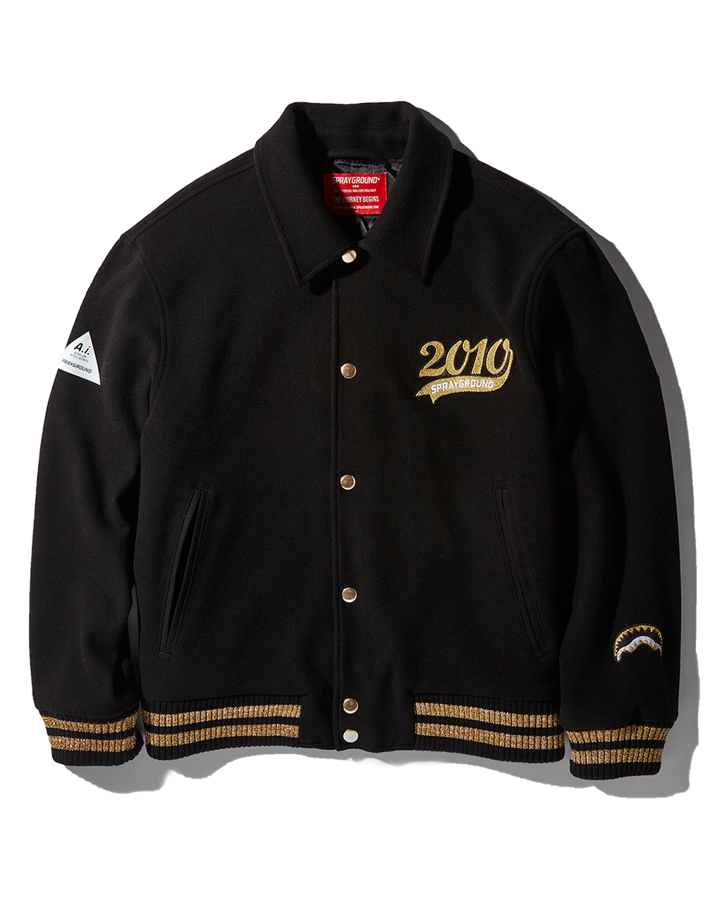 Limited Edition A.I.9 AFRICAN INTELLIGENCE GUILDED LEOPARD - SANDFLOWER COLLAB VARSITY JACKET