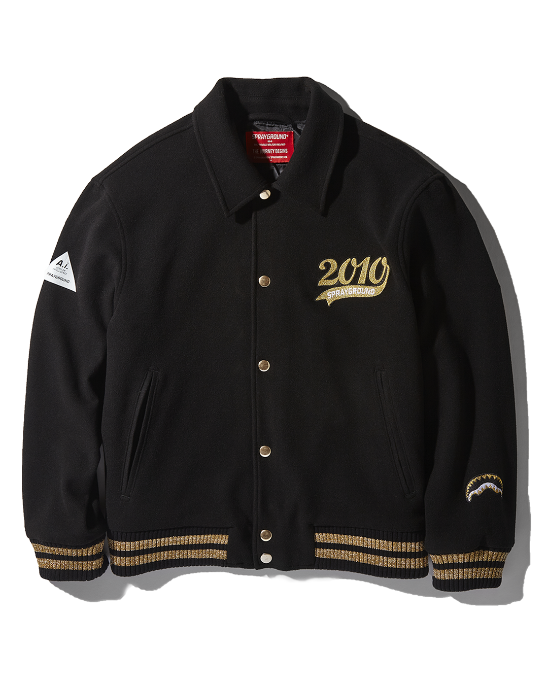 Limited Edition A.I.9 AFRICAN INTELLIGENCE GUILDED LEOPARD - SANDFLOWER COLLAB VARSITY JACKET