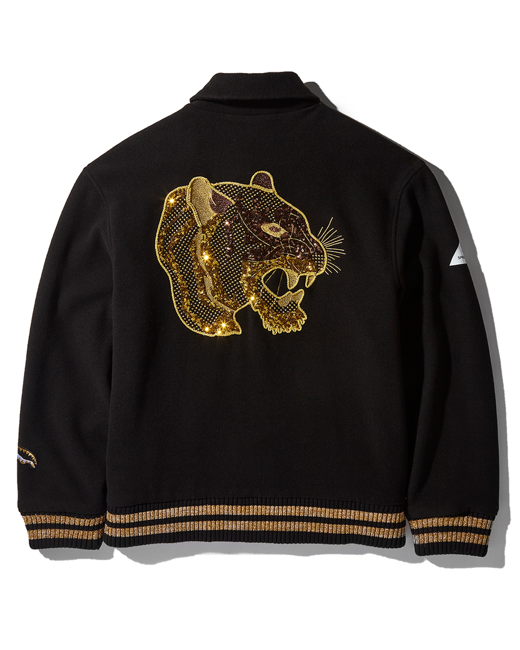 Limited Edition A.I.9 AFRICAN INTELLIGENCE GUILDED LEOPARD - SANDFLOWER COLLAB VARSITY JACKET