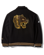 Limited Edition A.I.9 AFRICAN INTELLIGENCE GUILDED LEOPARD - SANDFLOWER COLLAB VARSITY JACKET