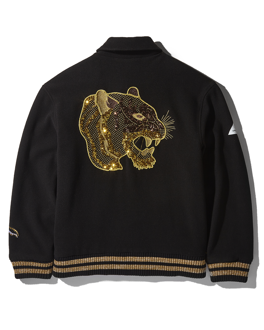 Limited Edition A.I.9 AFRICAN INTELLIGENCE GUILDED LEOPARD - SANDFLOWER COLLAB VARSITY JACKET