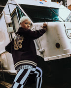 Limited Edition A.I.9 AFRICAN INTELLIGENCE GUILDED LEOPARD - SANDFLOWER COLLAB VARSITY JACKET