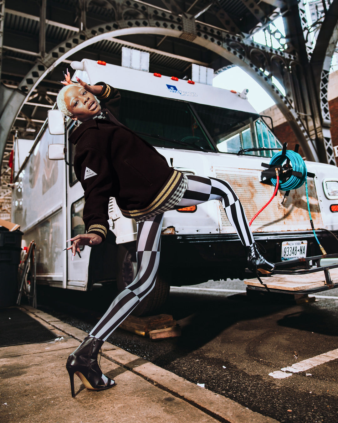Limited Edition A.I.9 AFRICAN INTELLIGENCE GUILDED LEOPARD - SANDFLOWER COLLAB VARSITY JACKET
