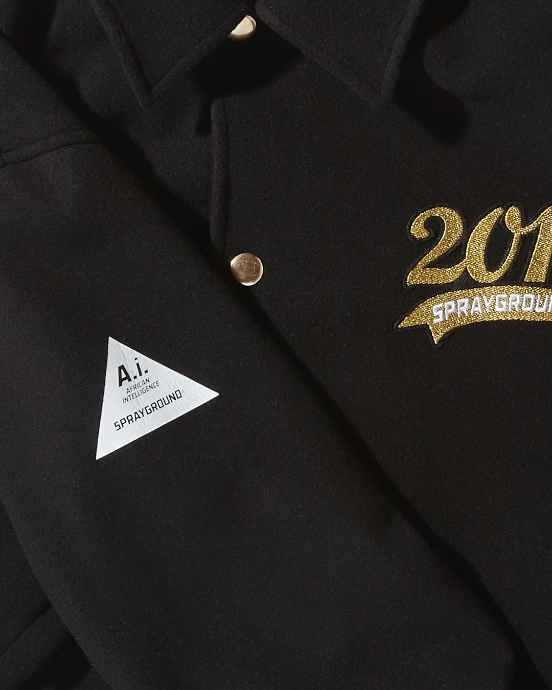 Limited Edition A.I.9 AFRICAN INTELLIGENCE GUILDED LEOPARD - SANDFLOWER COLLAB VARSITY JACKET