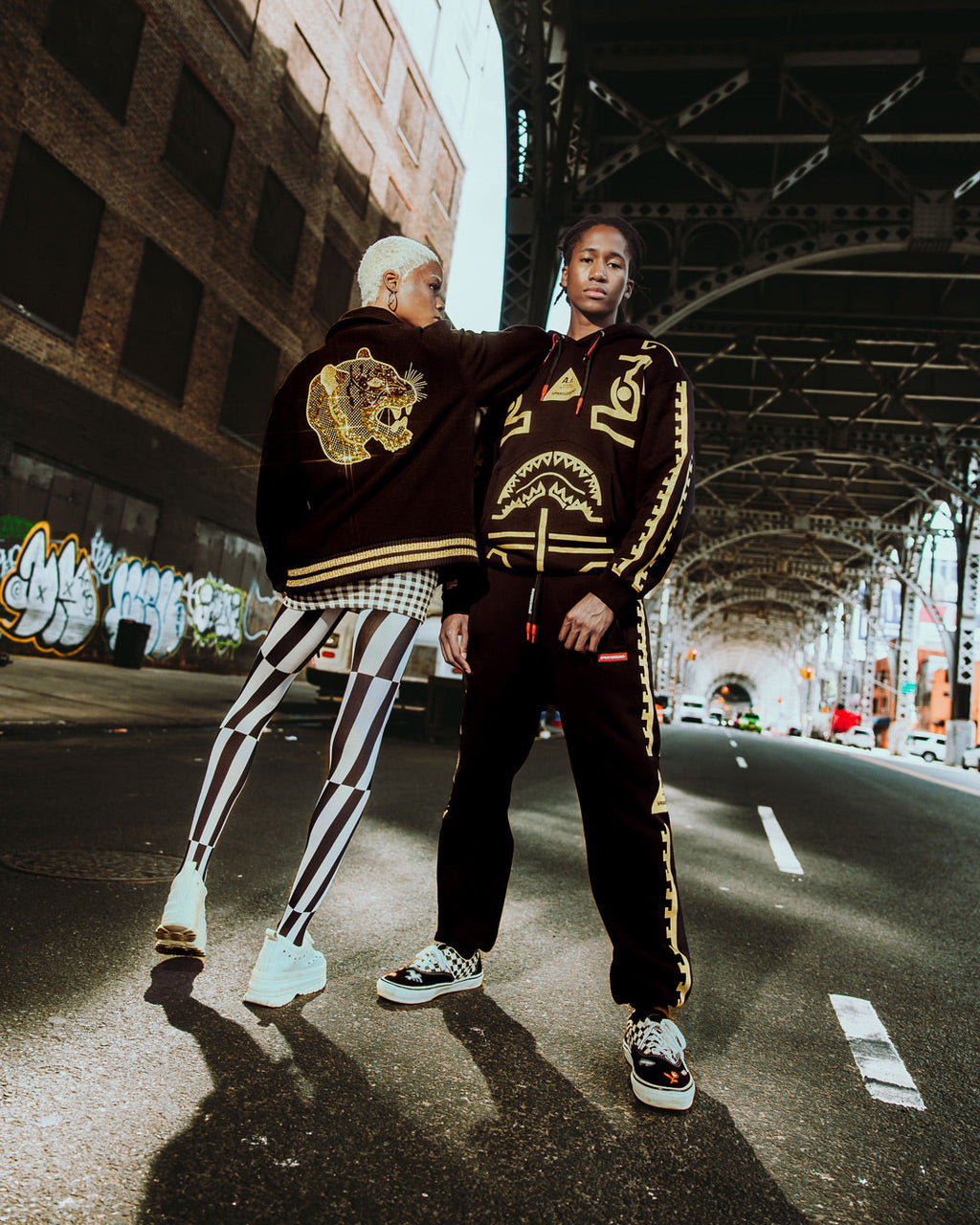 Limited Edition A.I.9 AFRICAN INTELLIGENCE GUILDED LEOPARD - SANDFLOWER COLLAB VARSITY JACKET