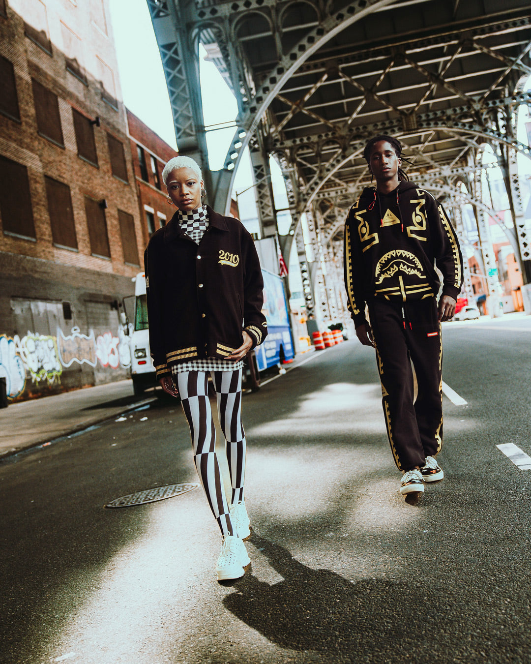 Limited Edition A.I.9 AFRICAN INTELLIGENCE GUILDED LEOPARD - SANDFLOWER COLLAB VARSITY JACKET
