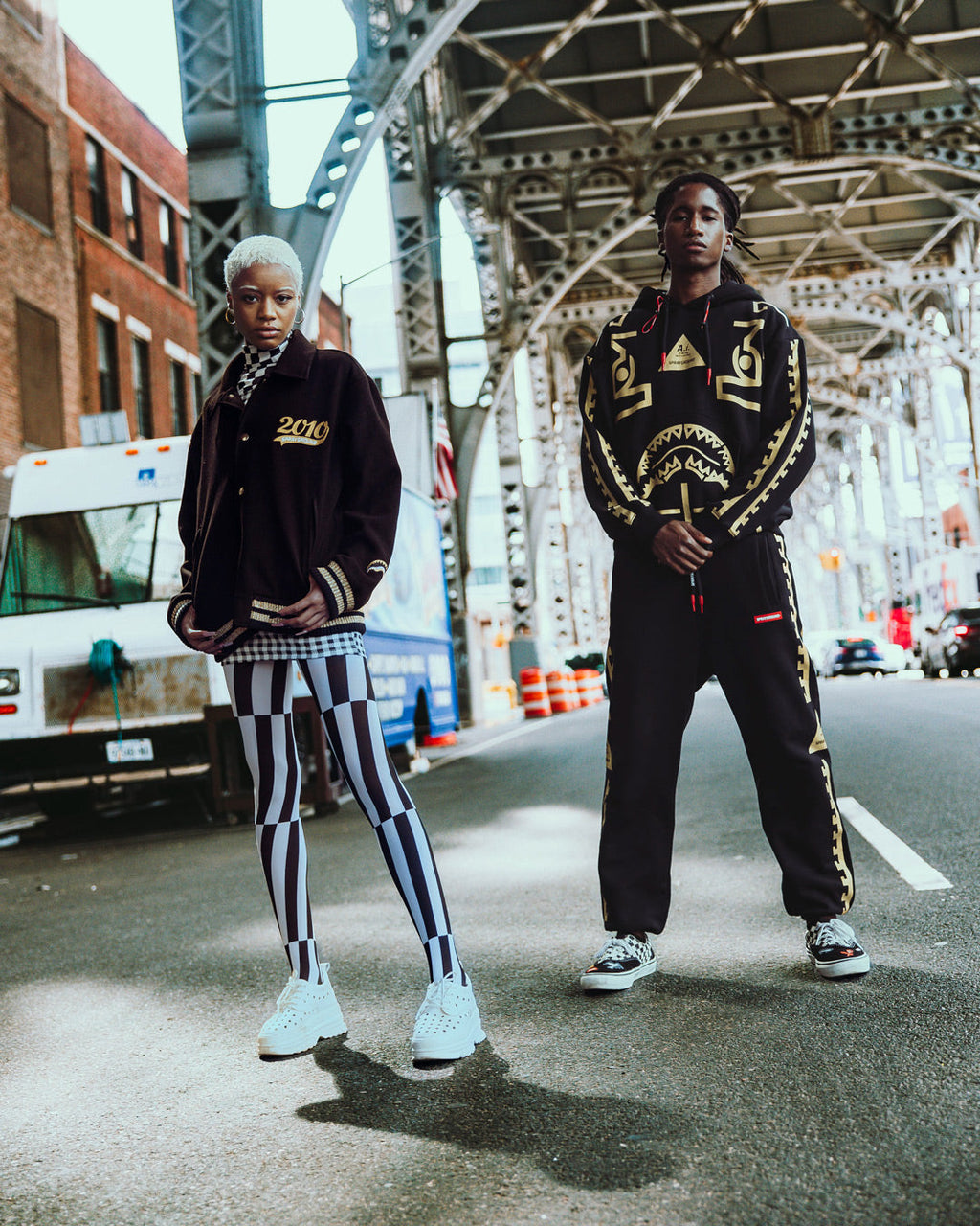 Limited Edition A.I.9 AFRICAN INTELLIGENCE GUILDED LEOPARD - SANDFLOWER COLLAB VARSITY JACKET