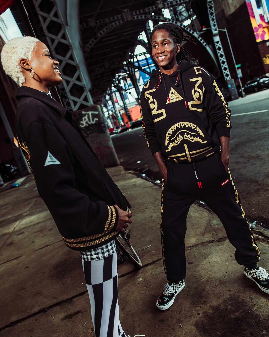 Limited Edition A.I.9 AFRICAN INTELLIGENCE GUILDED LEOPARD - SANDFLOWER COLLAB VARSITY JACKET
