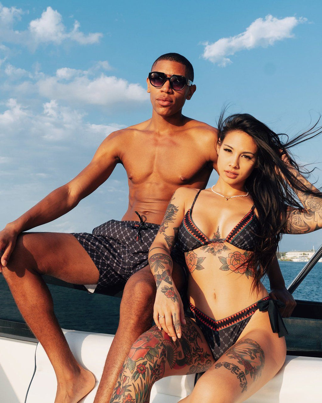 Limited Edition MIDNIGHT MONEY PATTERN BIKINI BOTTOM