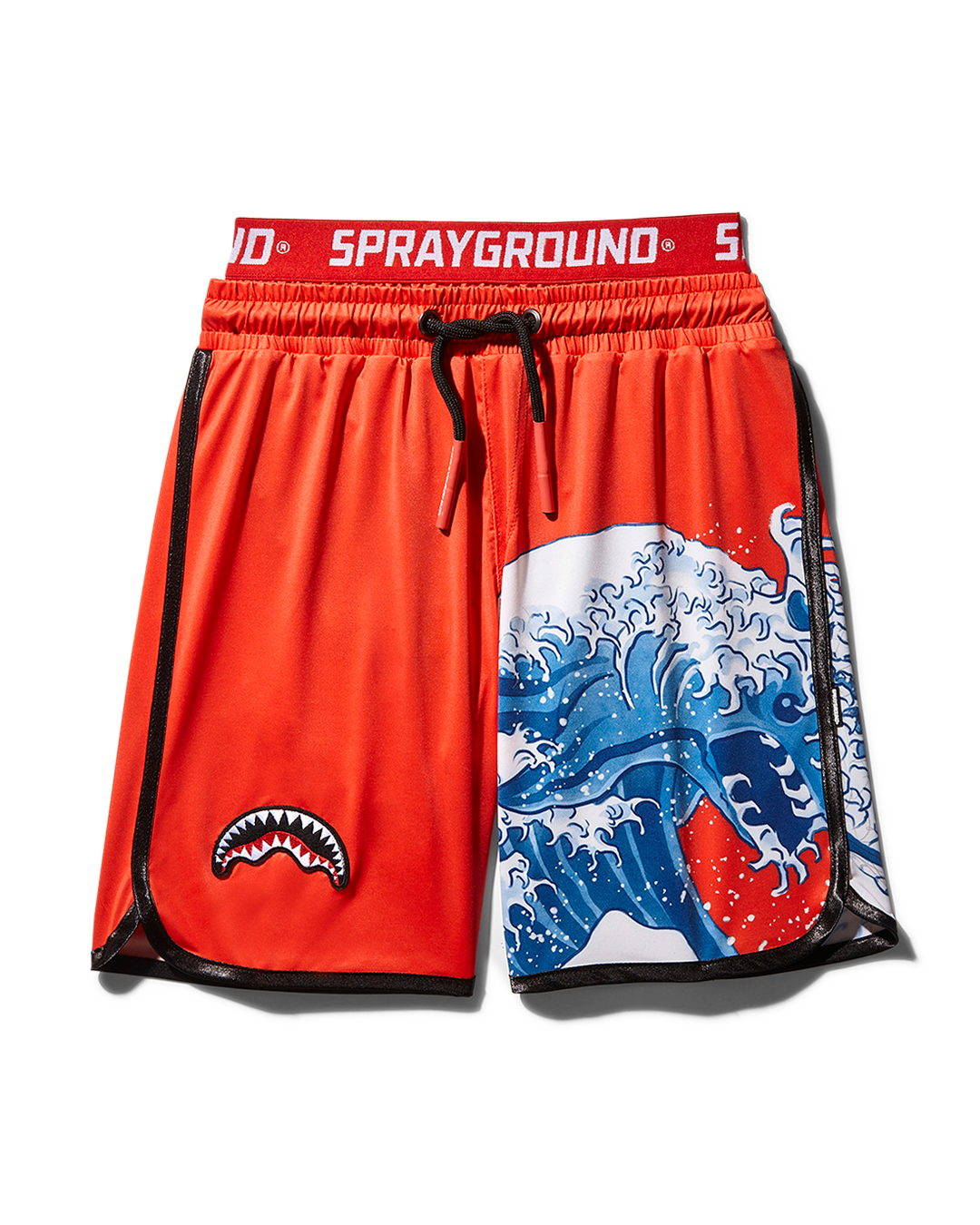 Limited Edition KIDS JAPAN WAVE SWIM TRUNKS RED
