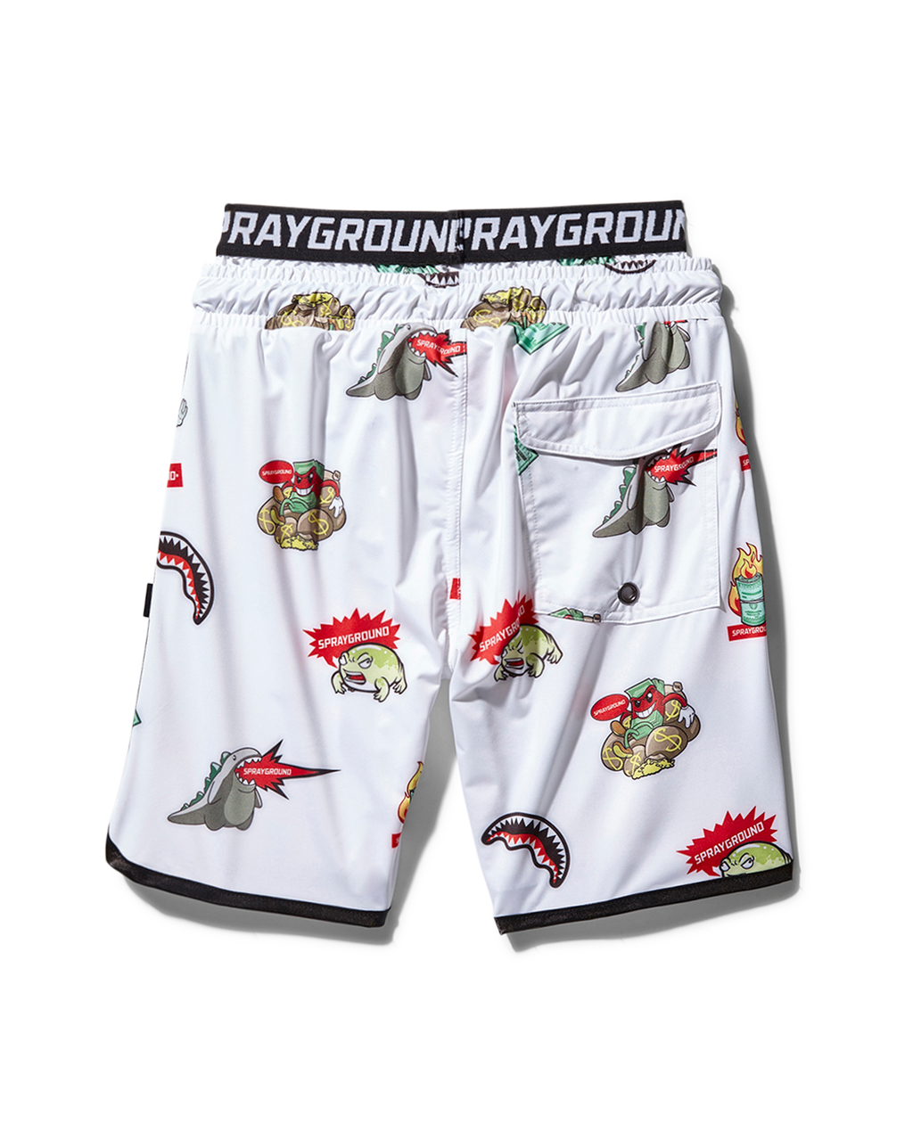 Limited Edition KIDS PATCH ALL-IN SWIM TRUNKS WHITE